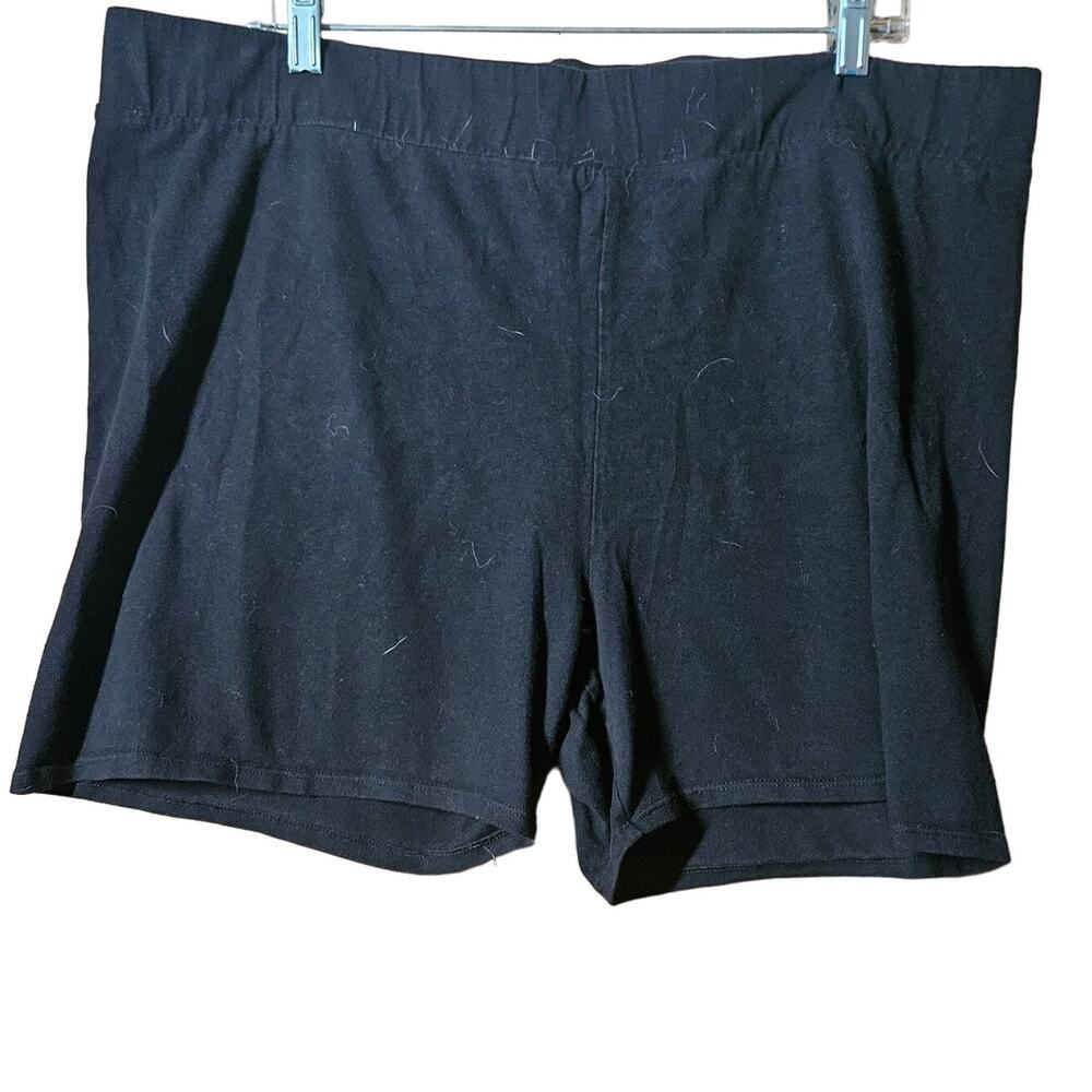 Torrid Black Cotton Blend Athletic Shorts Size 4X